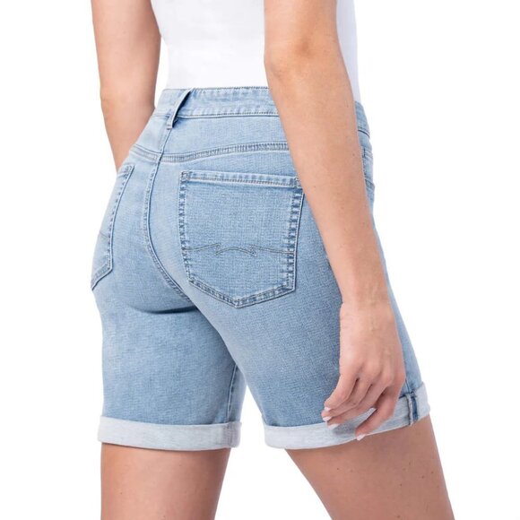 NEW Parasuco Knit Denim Shorts | Blue - Picture 2 of 5